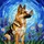 German Shepherd Dog Monarch Butterfly Wildflower Stained Glass Tiffany Jewel Tone Art Stained Glass Suncatcher - 5