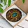 Tiffany Stained Glass Lily Petal Scroll Art Mosaic - Teal Turquoise Violet Gold Jewel Tones Stained Glass Suncatcher - 3