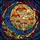 Mushroom Crescent Moon Stained Glass Art - Intricate Tiffany Style Jewel Tones Stained Glass Suncatcher - 5