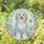 Old English Sheepdog Dog Stained Glass Flowers - Tiffany Mosaic Window Art Home Decor Stained Glass Suncatcher - 1