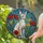 Sphynx Cat Stained Glass Style Jewel Tone Art - Red Poppy Flowers Botanical Mosaic Stained Glass Suncatcher - 2