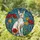 Sphynx Cat Stained Glass Style Jewel Tone Art - Red Poppy Flowers Botanical Mosaic Stained Glass Suncatcher - 1