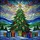 Vibrantly Decorated Christmas Tree Presents Winter Landscape - Tiffany Glass Holiday Decor Stained Glass Suncatcher - 5