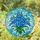 Blue Forget-Me-Not Bouquet with Green Leaves - Tiffany Stained Glass Mosaic Decor Stained Glass Suncatcher - 1