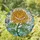 Chrysanthemum Flower Katherine Stained Glass Tiffany Jewel Tone Mosaic Sky Sunlight Stained Glass Suncatcher - 1