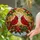 Red Cardinals Poinsettia Holly Berries Christmas Winter - Tiffany Stained Glass Gift Stained Glass Suncatcher - 2