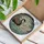 Black Cream Swans Heart Intertwined Necks Stained Glass Art - Tiffany Style Water Reeds Mosaic Decor Stained Glass Suncatcher - 3