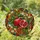 Pomegranate Tiffany Stained Glass Botanical Garden Mosaic - Ruby Red Floral Vines Stained Glass Suncatcher - 1