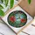 Stained Glass Hummingbird Hibiscus Crescent Moon Botanical Garden Mosaic Jewel Tones Stained Glass Suncatcher - 3