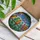 Six Colorful Songbirds Tiffany Stained Glass Mosaic Art - Branch Foliage Jewel Tone Decor Stained Glass Suncatcher - 3