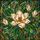 Magnolia Flower Stained Glass Tiffany Style - Botanical Mosaic Intricate Organic Pattern Stained Glass Suncatcher - 5