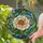 Tiffany Stained Glass Camellia Peony Bloom Jewel Tone Mosaic Art Home Decor Stained Glass Suncatcher - 2