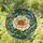 Tiffany Stained Glass Camellia Peony Bloom Jewel Tone Mosaic Art Home Decor Stained Glass Suncatcher - 1