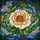 Tiffany Stained Glass Camellia Peony Bloom Jewel Tone Mosaic Art Home Decor Stained Glass Suncatcher - 5