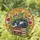 Colorful Intricate Tiffany Stained Glass Sleeping Tuxedo Cat Books Wildflowers Mosaic Abstract Patterns Stained Glass Suncatcher - 1