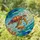 Two Sea Turtles Stained Glass Ocean Mosaic Dappled Sunlight - Jewel Tone Decor Gift Stained Glass Suncatcher - 1