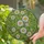 Tiffany Style Stained Glass Daisy Mosaic - Emerald Green Amber White Floral Art Decor Stained Glass Suncatcher - 2