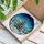 Christmas Tree Stained Glass Winter Wonderland Starry Night Sky - Holiday Decor Gift Stained Glass Suncatcher - 3