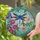 Dragonfly Butterfly Stained Glass Flowers & Leaves - Tiffany Style Mosaic Home Decor Gift Stained Glass Suncatcher - 2