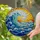 Massive Ocean Wave Golden Sunset Sky - Tiffany Style Stained Glass Jewel Tone Water Stained Glass Suncatcher - 2