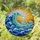 Massive Ocean Wave Golden Sunset Sky - Tiffany Style Stained Glass Jewel Tone Water Stained Glass Suncatcher - 1