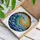 Massive Ocean Wave Golden Sunset Sky - Tiffany Style Stained Glass Jewel Tone Water Stained Glass Suncatcher - 3