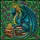Majestic Teal Dragon Golden Teacup Old Books Stained Glass - Fantasy Floral Tiffany Art Stained Glass Suncatcher - 5