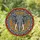 Ornate Elephant Head Mandala Stained Glass Tiffany Jewel Tone Art Mosaic Detailed Pattern Stained Glass Suncatcher - 1