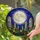 Textured Full Moon Standing Stones Wildflowers Night Sky Tiffany Stained Glass Artwork Stained Glass Suncatcher - 2