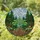 Rooted Sapling Tree Pine Forest Snow Mountain Range Stained Glass - Nature Decor Stained Glass Suncatcher - 1