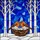 Robins Winter Nest Stained Glass Art - Tiffany Style Jewel Tones Winter Snow Bird Scene Stained Glass Suncatcher - 5