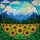 Sunflowers Mountain Forest Sky Stained Glass - Intricate Colorful Home Decor Art Stained Glass Suncatcher - 5
