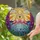 Pink Flamingo Heart Stained Glass Sun - Tropical Birds, Reeds, Berries, Flowers Tiffany Art Stained Glass Suncatcher - 2