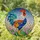 Vibrant Rooster Stained Glass Mosaic Art - Tiffany Style Jewel Tone Flower Garden Home Decor Stained Glass Suncatcher - 1