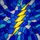 Jagged Lightning Bolt Stained Glass Mosaic - Tiffany Jewel Tones Blue Water Ice Art Stained Glass Suncatcher - 5