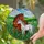 Chestnut Brown & White Horses Tiffany Style Glass - Wildflower Green Hills Mosaic Art Stained Glass Suncatcher - 2
