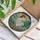White Rooster Stained Glass Art - Tiffany Style Jewel Tone Iridescent Sunrise Landscape Stained Glass Suncatcher - 3