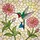 Ruby-Throated Hummingbird Pink Zinnia Tiffany Stained Glass Mosaic Art Nature Lover Gift Stained Glass Suncatcher - 5