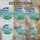 White Daisy Flowers Full Moon Stained Glass Wavy Clouds - Intricate Mosaic Sky Tiffany Style Stained Glass Suncatcher - 4