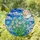 White Daisy Flowers Full Moon Stained Glass Wavy Clouds - Intricate Mosaic Sky Tiffany Style Stained Glass Suncatcher - 1