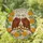 Bald Eagles Marigold Flowers Stained Glass Art - Tiffany Style Mosaic Sky Intricate Patterns Stained Glass Suncatcher - 1