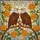 Bald Eagles Marigold Flowers Stained Glass Art - Tiffany Style Mosaic Sky Intricate Patterns Stained Glass Suncatcher - 5