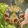 Hummingbirds Poppies Stained Glass Tiffany Style Sunburst Mosaic Art Glowing Jewel Tones Stained Glass Suncatcher - 2