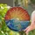 Cresting Ocean Wave Sunset Sky Stained Glass Mosaic Art - Tiffany Style Jewel Tones Stained Glass Suncatcher - 2