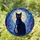 Black Cat Full Moon Cosmic Starry Night Tiffany Style Stained Glass Jewel Tones Stained Glass Suncatcher - 1