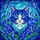 Tiffany Style Blue-Eyed Cat Stained Glass Art Panel with Blue Butterflies & Violet Flowers Stained Glass Suncatcher - 5