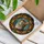 Majestic Tabby Cat Yellow Eyes Tiffany Stained Glass Style Blue Amber Gold Art Stained Glass Suncatcher - 3