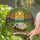Sleeping Siamese Cat Forest Mosaic Art, Tiffany Style Jewel Tones, Lunna Name Banner Stained Glass Suncatcher - 2