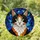 Domestic Cat Green Eyes Stained Glass Mosaic Art - Intricate Tiffany Cat Lover Home Gift Stained Glass Suncatcher - 1