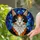 Domestic Cat Green Eyes Stained Glass Mosaic Art - Intricate Tiffany Cat Lover Home Gift Stained Glass Suncatcher - 2